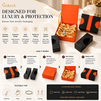 Boîte d'emballage de bijoux de luxe personnalisée avec intérieur en satin de soie, boîte cadeau haut de gamme pour collier, bague, boucles d'oreilles, vente en gros