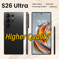 7.7 Inch S 26 Ultra 22GB+2TB Performa Lancar & Penyimpanan Besar Versi Terbaru Terbaik 5G Android 15 Ponsel Pintar Untuk Gamer