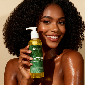 Hydratant Bio Éclaircissant au Matcha et Huile de Jojoba pour Peaux Noires - 100% Pur et Naturel avec Graines - Product Image 2