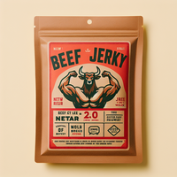 Impresión personalizada autosellante de pollo congelado embalaje bolsa de plástico sellado térmico Stand Up bolsa de carne de cerdo bolsa de impresión digital