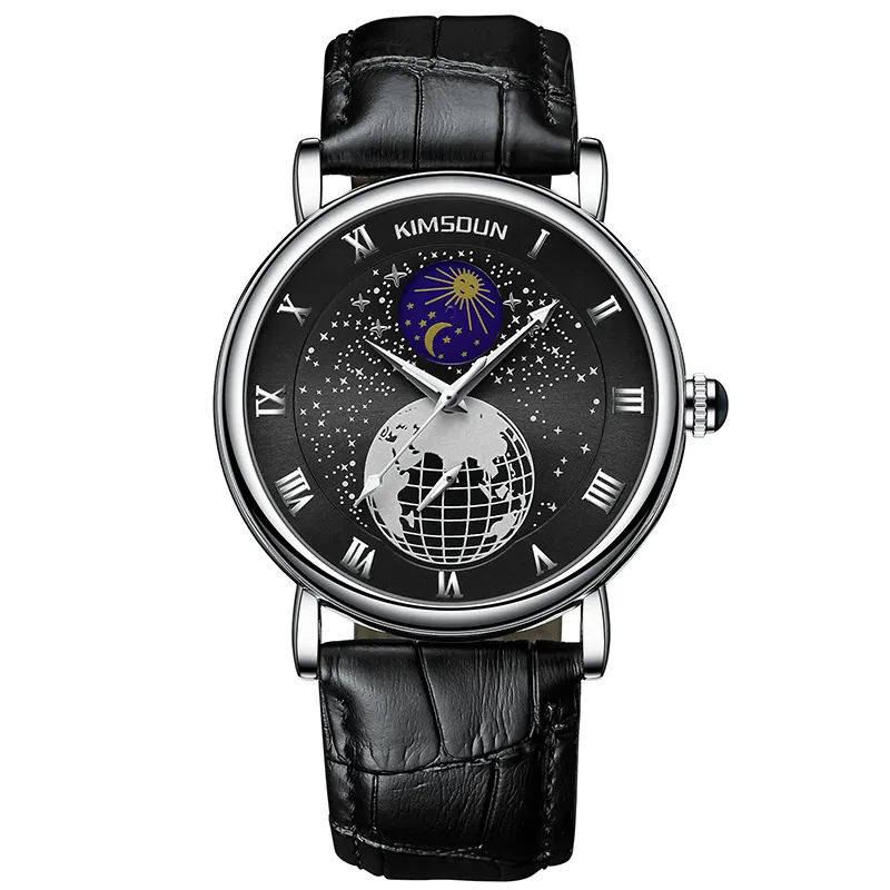 Kimsoun K-2024A 3atm กันน้ำเรืองแสงธุรกิจนาฬิกาผู้ชายอุปกรณ์เสริมนาฬิกาข้อมือ