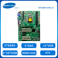 Placas madre B75DM lga1155 socket 2nd 3rd gen Pentium/Core I3/i5/i7 placa Mae 2 * DDR3 16G Ram 2lan placas base para PC