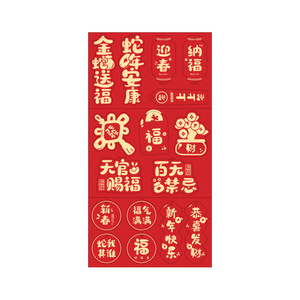 Décorations du Nouvel An, lanternes chinoises, ornements suspendus en papier pour l'intérieur, ensemble de décoration pour fête du Nouvel An chinois, 16 caractères - Product Image 5