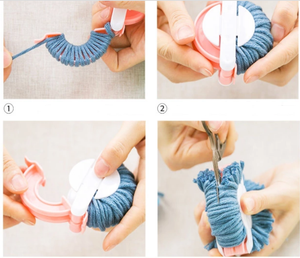 High Quality ABS Pom Pom <strong>Maker</strong> DIY Craft Sewing Kit for Hand Knitting 3mm Thickness <strong>Pompom</strong> Ball <strong>Maker</strong> - Product Image 4