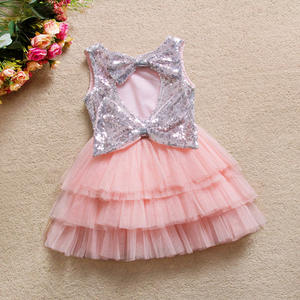 Vestido de Niña Estilo Nuevo, Vestidos de Tutú para Niñas Pequeñas, Ropa Infantil Linda con Lazo - Product Image 2