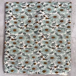 Best <b>Flower</b> Printing Soft Cotton Plain Floral Eco-Friendly Fabric by the Yard for <b>Girls</b> <b>Dresses</b> & Wall Hanging - Product Image 1