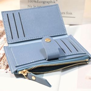Minimalist Slim Wallet Women, Custom Floral Pu Leather Card Case With Id Window, Compact Small <b>Bifold</b> Coin <b>Purse</b> for Travel - Product Image 2