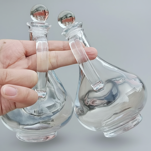 Bouteille en verre pour huile de cuisine, <span class=keywords><strong>prix</strong></span> d'usine, 250 ml, 400 ml, transparente, pour sauce soja, <span class=keywords><strong>vinaigre</strong></span>, assaisonnements, avec bouchon en verre - Product Image 3