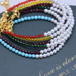 Zhuji <b>Freshwater</b> 4-5mm Near Circular White <b>Pearl</b> <b>Bracelet</b> Strong Light Minimalist Handmade S925 Silver Fine Flaws for Baby - Product Image 2