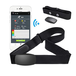 สายคาดอกวัดอัตราการเต้นของหัวใจแบบปรับได้ บลูทูธ กันน้ำ IP67 สำหรับวิ่ง โยคะ ปั่นจักรยาน รับผลิตตามสั่ง (OEM) มาตรฐาน CE - Product Image 1
