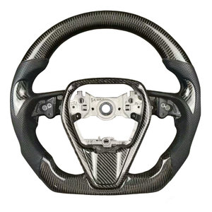 พวงมาลัยคาร์บอนไฟเบอร์สีแดงแบบฟอร์จ ทำมือ สำหรับรถยนต์โตโยต้า คัมรี่ รุ่นที่ 8 รุ่น L LE XLE SE <span class=keywords><strong>XSE</strong></span> TRD และอวาลอน ปี 2018-2023 - Product Image 6