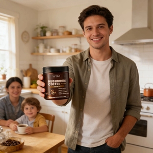 Mezcla Instantánea de Café con Champiñones en Polvo - Adaptógeno Natural en Polvo para Energía, Ayuda a Aliviar el Estrés y Favorece la Salud Intestinal - Product Image 5