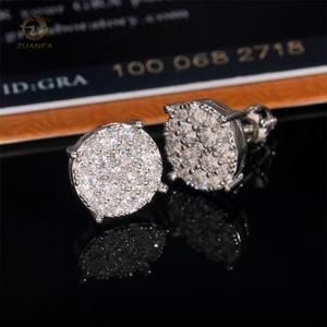 Pendientes de Moissanita de Alta Demanda para Hombre y Mujer, Joyería de Moda y Uso Diario a Buen Precio - Product Image 3