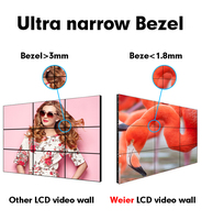 Weier Harga Murah Layar Iklan Tampilan Tv Layar Splicing Lcd Video Dinding Player