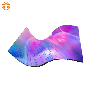 Hot Selling Customized P4 Indoor OutdoorFlexible LED Video <b>Wall</b> <b>Display</b> Screen Special Shape Soft Module P4 Circle Led Screen P4 - Product Image 1