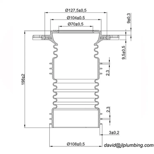Raccords de tuyauterie d'usines <span class=keywords><strong>bride</strong></span> étendue Flexible 4 pouces joint de <span class=keywords><strong>bride</strong></span> de toilette <span class=keywords><strong>sans</strong></span> cire pour boulons à <span class=keywords><strong>bride</strong></span> de tuyau de déchets de 110mm - Product Image 5