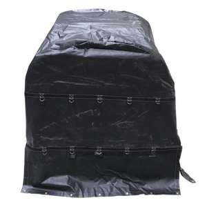 Bâche robuste en vinyle noir 18 oz pour remorque, benne de camion à benne basculante et plateau de camion à plateau plat, 6' x 6' x 6' - Product Image 2