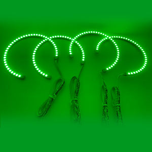 Pour BMW E36 E38 E39 <span class=keywords><strong>E46</strong></span> PROJECTEUR RGB LED ANGE YEUX HALO ANNEAU LUMIÈRE 7000K BLANC - Product Image 1