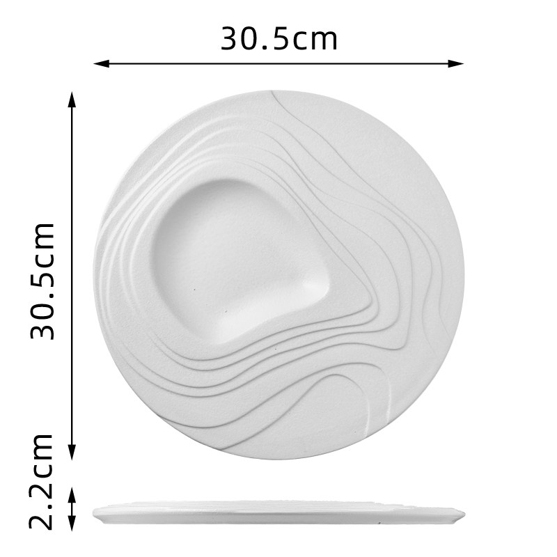 12inch soup platd-TD30.5cm x H2.2cm