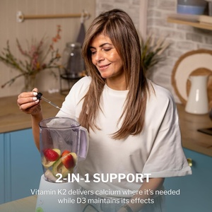 Vitamina D3 K2 Gotas Líquido oral para adultos Fortalecimiento de los huesos del corazón No para recién nacidos Mujeres embarazadas - Product Image 4