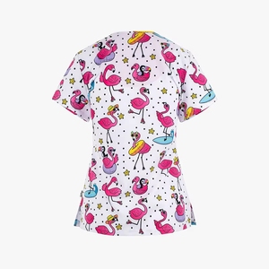 Divisa Medica Personalizzata da Donna: Casacca Stampata per Infermiere e Set Uniforme Medica - Product Image 4