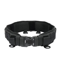 Ceinture tactique légère et réglable pour le camping et l'usage quotidien, avec pochette rembourrée pour gadgets de chasse et sac banane.
