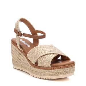 Sandalias de Plataforma con Cuña para Mujer, Color Beige 171543, Estilo Espadrille, para Verano - Product Image 2