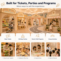 Equipo de Juegos Infantiles para Interiores, Modular, para Supermercados, Hospitales, Ciudades, Carreteras Circulares, Islas, con Calidad Verificada, Proyecto FEC