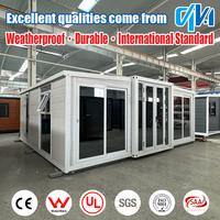 Rumah Prefabrikasi Kontainer Lipat Kustom 20Ft 40Ft yang Dapat Diperluas, Bangunan Rumah Prefab 5 Kamar Tidur, Konstruksi Rumah, Real Estat
