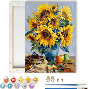 Tournesols de <span class=keywords><strong>Van</strong></span> <span class=keywords><strong>Gogh</strong></span>, <span class=keywords><strong>peinture</strong></span> personnalisée par numéros, kit de <span class=keywords><strong>peinture</strong></span> à l'huile personnalisé, ensemble de <span class=keywords><strong>peinture</strong></span> acrylique, toile, cadeau d'art DIY - Product Image 3