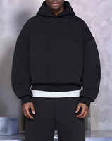 Petit quantité minimale de commande 50pcs Noir Cropped Zipper-Up Brodé À Capuche Unisexe Français Terry Coton Surdimensionné Sweat OEM One-stop Vêtements