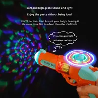 Jouet électronique pour enfants pistolet de Projection sonore et lumineuse colorée pistolet mitrailleur lumineux manuel cadeau pour garçons