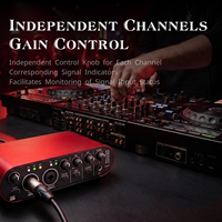 Carte son haute définition à réduction de bruit 20Hz-20kHz pour l'enregistrement, le chant, le streaming en direct, le karaoké, USB, externe pour ordinateur