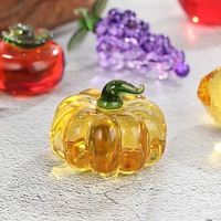 Figurines de fruits miniatures en verre soufflé à la main, style Murano, transparentes comme du cristal, ornement décoratif en verre pour la maison, cadeau