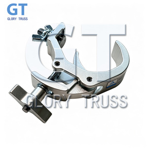 Abrazadera de Aluminio Ligera QUICK RIG para Tubos de 50 mm, Capacidad de Carga 50 kg, Certificación TUV, Gancho de Perfil Bajo para Iluminación de Escenarios - Product Image 2