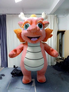 Plaisir CE en peluche coloré nouvel an <span class=keywords><strong>chinois</strong></span> gonflable Dragon mascotte Costume en peluche costume pour adulte nouvel an - Product Image 2