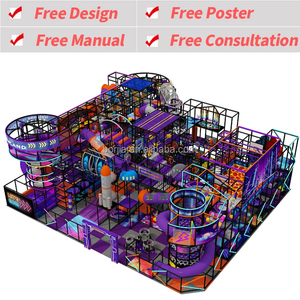 Nouvel équipement de jeu intérieur commercial pour enfants, thème jungle, design populaire, aire de jeux souple pour bébés et enfants, ensemble de jeux amusants pour sauter - Product Image 2