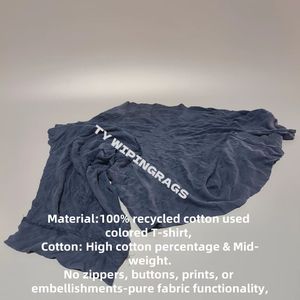 Trapos de limpieza 100% algodón industrial reciclado de camisetas de colores mixtos - Product Image 4