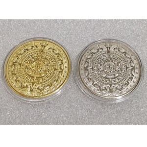 Pièces de collection modernes en relief maya, commémoratives, artisanat en relief tridimensionnel, découpe, gaufrage, alliage de nickel noir - Product Image 2