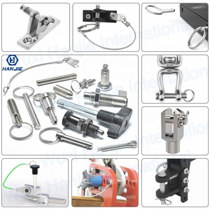 18-8 thép không gỉ inch Kích thước không thường xuyên loại ba Thùy xử lý <span class=keywords><strong>push</strong></span> <span class=keywords><strong>button</strong></span> nhanh chóng phát hành hai bóng Khóa Pin - Product Image 5