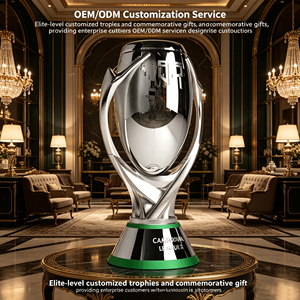 Trofeo di Calcio Personalizzato in Metallo di Grandi Dimensioni, Coppa Premio per Campioni Sportivi, Trofeo per Campionati di Calcio - Product Image 2