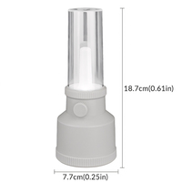 Lampe de camping LED rechargeable à intensité variable, portable, charge USB Type-C, lampe torche 4 couleurs pour le camping