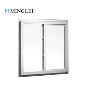 Minglei European Style Plastic Upvc/pvc Sliding Double Glazed Windows
