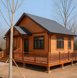 <span class=keywords><strong>Maison</strong></span> préfabriquée en bois moderne anti-corrosion, <span class=keywords><strong>maison</strong></span> de glamping en plein air, villa modulaire avec terrasse pour <span class=keywords><strong>location</strong></span> de vacances en resort - Product Image 5
