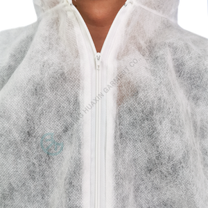 Usine pas cher 30gsm 50gsm jetable PP Non tissé PPE Vêtements Combinaison de sécurité - Product Image 6