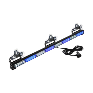 36 pouces 32 <span class=keywords><strong>LED</strong></span> bleu blanc feux d'avertissement stroboscopiques d'urgence 16 pieds cordon droit pour conseiller en trafic Auto intérieur lumière de conseiller - Product Image 1