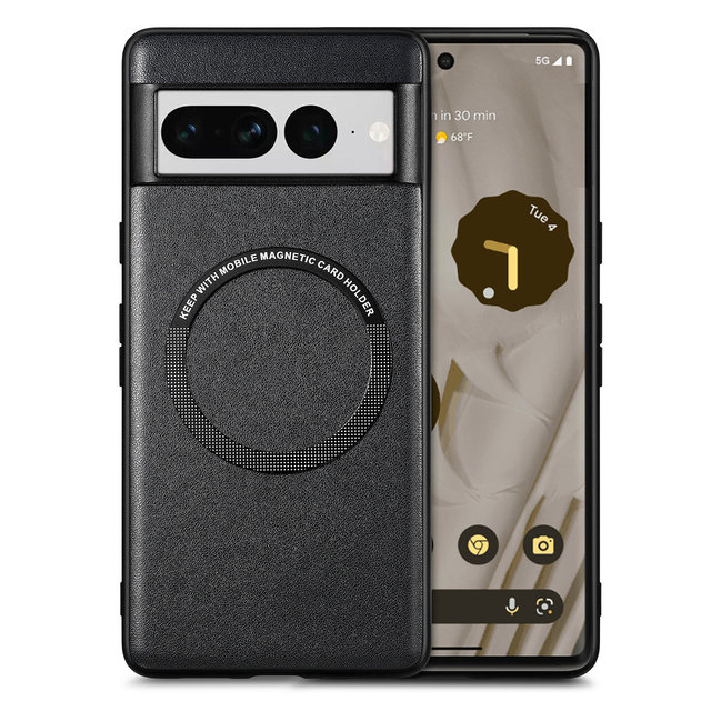 Business Slim PU Leather TPU Magnetic Soft Touch Wireless Charged Google Pixel 6 7 Pro Phone Case