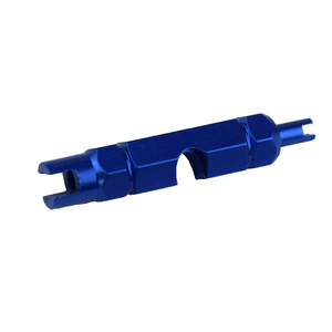 Herramienta para quitar el núcleo de la válvula francesa, juego de llaves de reparación de neumáticos de bicicleta de aleación de aluminio con llaveros para mantenimiento de bicicletas - Product Image 5