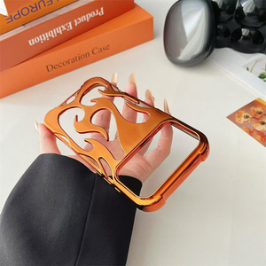Mode Holle Koele Dunne Hoes Vlam Frosted Tpu Telefoon Hoesje Voor Iphone Air 17 16 15 14 13 12 11 Pro Max Mobiele Hoesjes Voor Meisjes - Product Image 4