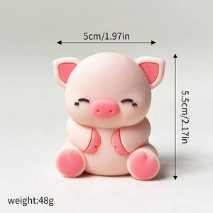 Adornos de Pastel de Animales de Granja, Decoración Tridimensional de Silicona Suave con Temática de Granja para Fiestas de Cumpleaños - Product Image 4